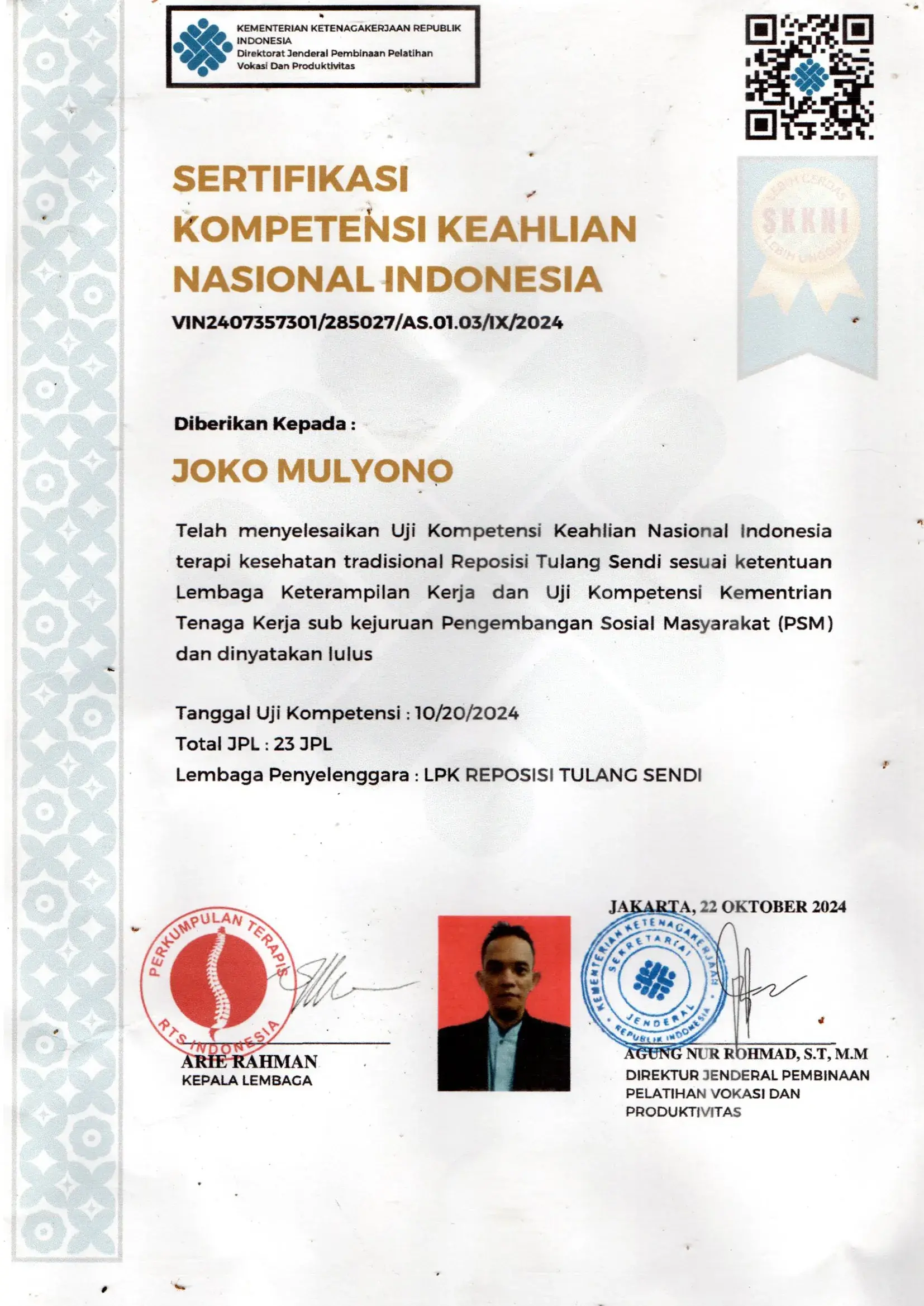 Pijat Reposisi Tulang Sendi
